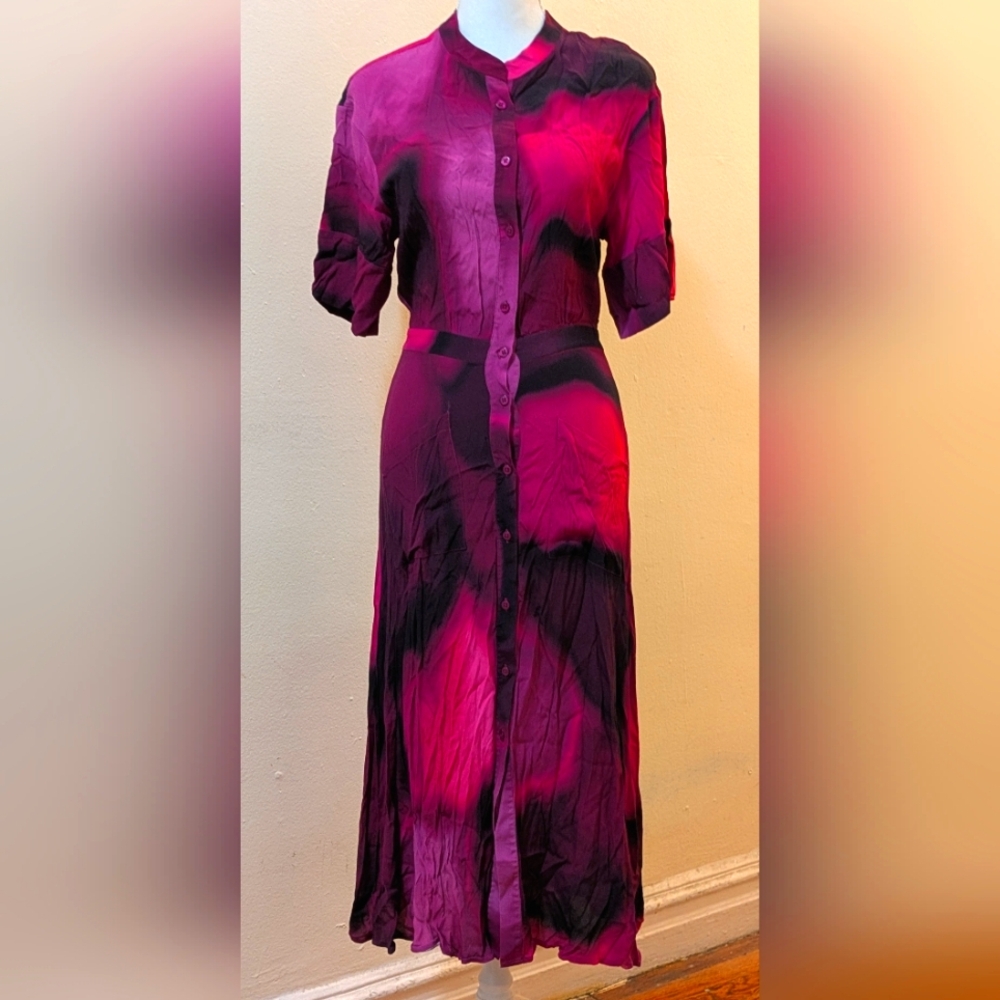 The Kit Cobie Tie-Dye Shirtdress (Size 4)